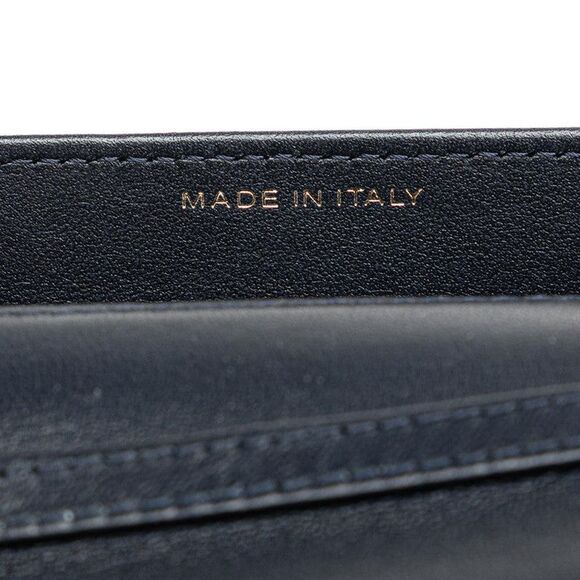 Pre Loved chanel 19 Flap Card Holder Quilted Design Women blue | blue Card - Picture 7 of 8